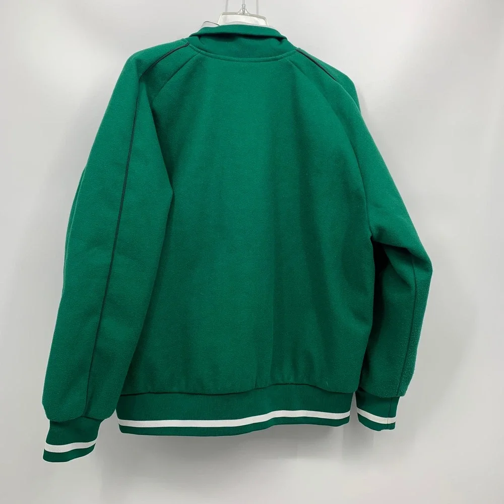 boohooMAN Varsity Jacket Mens M Green Excellent Official Man Limited Edition